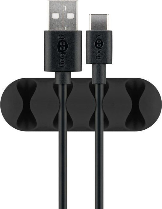 EAN 4040849704062 - Goobay 70406 organizador de cables Universal Soporte para cables Negro 2 pieza(s) imagen 5