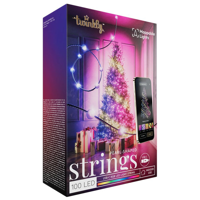 EAN 8053614841202 - Twinkly Strings USB-C Pearls Tira de luz inteligente Wi-Fi/Bluetooth imagen 1