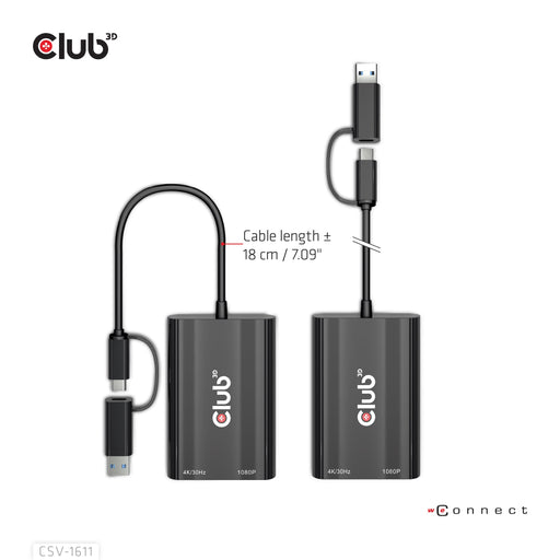EAN 8719214472429 - CLUB3D CSV-1611 Adaptador gráfico USB 3840 x 2160 Pixeles Negro imagen 2