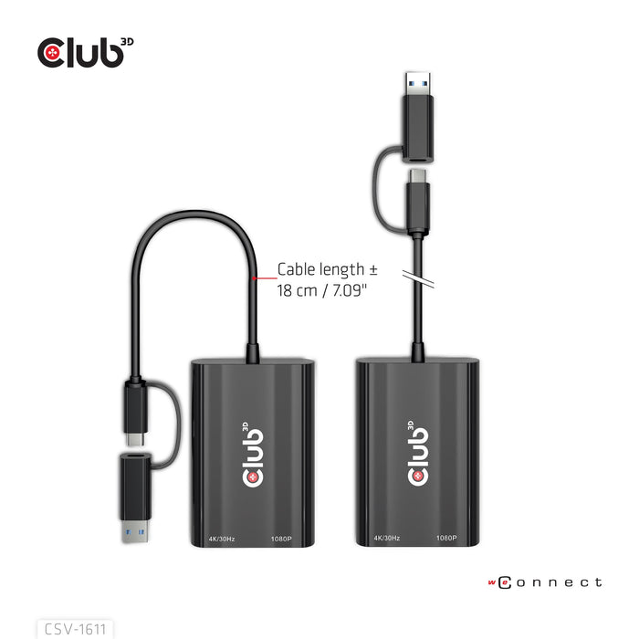 EAN 8719214472429 - CLUB3D CSV-1611 Adaptador gráfico USB 3840 x 2160 Pixeles Negro imagen 2