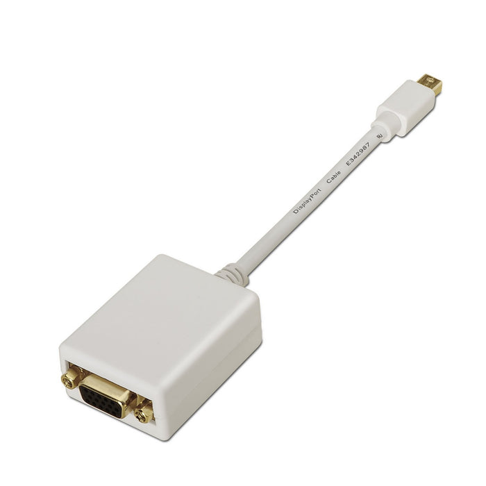 EAN 8436574701357 - AISENS A125-0136 adaptador de cable de vídeo 0,15 m Mini DisplayPort VGA Blanco imagen 1