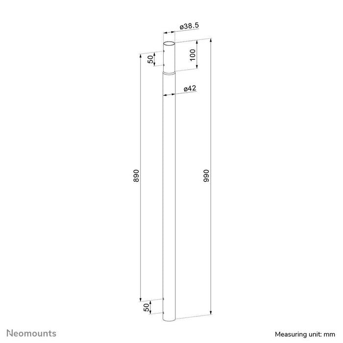 EAN 8717371449896 - Neomounts ACL25-500BL accesorio para montaje ( barra ) para proyector Columna de extensión Acero Negro imagen 11