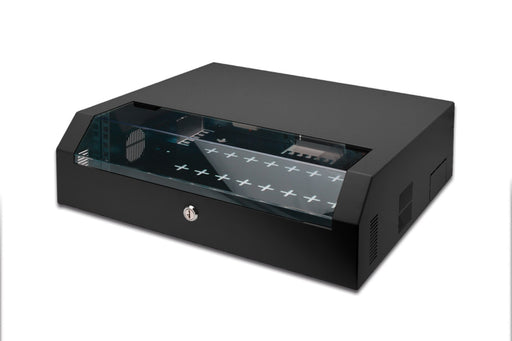 EAN 4016032345282 - Digitus DN-19 04U-PB-B armario rack 3U Bastidor de pared Negro imagen 1