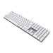 EAN 4025112111051 - CHERRY KC 200 MX teclado Universal USB QWERTZ Alemán Plata, Blanco imagen 2