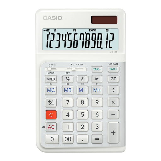 EAN 4549526614637 - Casio JE-12E-WE calculadora Escritorio Calculadora básica Blanco imagen 2