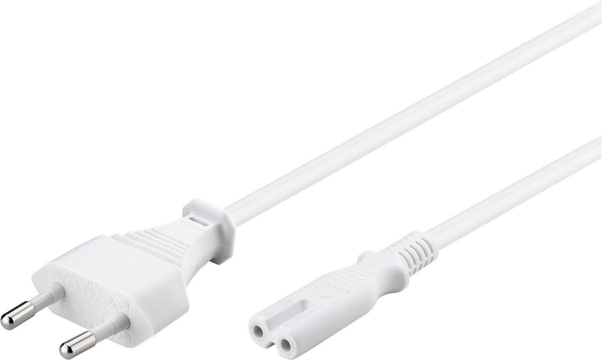 EAN 4040849513268 - Goobay 51326 cable de transmisión Blanco 1,5 m Enchufe tipo C C7 acoplador imagen 2