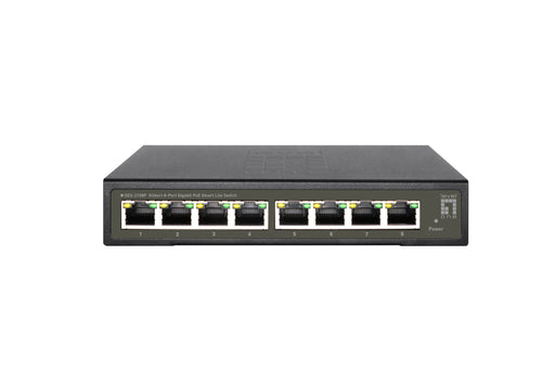 EAN 4015867229200 - LevelOne GES-2108P switch Gestionado L2 Gigabit Ethernet (10/100/1000) Energía sobre Ethernet (PoE) Negro imagen 1
