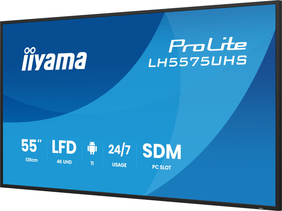 EAN 4948570125258 - iiyama LH5575UHS-B2AG pantalla de señalización Pantalla plana para señalización digital 138,7 cm (54.6")  imagen 6