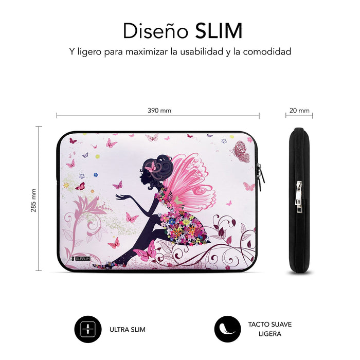 EAN 8436586742836 - SUBBLIM SUBLS-SKIN152 maletines para portátil 39,6 cm (15.6") Multicolor imagen 4