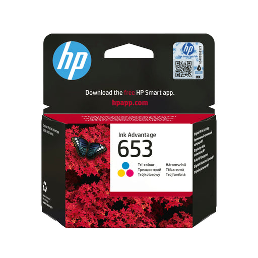 EAN 193905429462 - HP 653 Tri-color Original Ink Advantage Cartridge cartucho de tinta 1 pieza(s) Rendimiento estándar Cian,  imagen 1