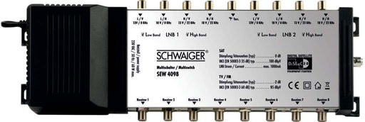 EAN 4004005409802 - Schwaiger SEW4098531 conmutador múltiple para satélite 9 Entradas 8 Salidas imagen 1