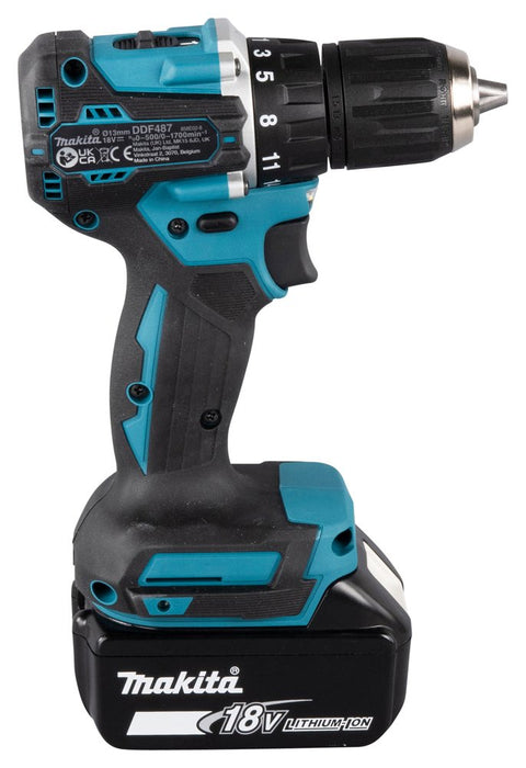 EAN 0088381736596 - Makita DDF487RAJ destornillador eléctrico y llave de impacto 1700 RPM Negro, Verde imagen 6
