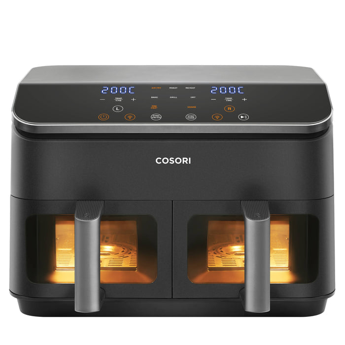 EAN 810123671731 - Cosori Dual Basket Chef Edition Doble 8,5 L Independiente 1750 W Freidora de aire caliente Negro, Plata imagen 1