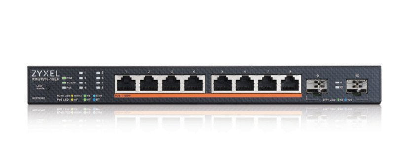 EAN 4718937631452 - Zyxel XMG1915-10EP Gestionado L2 2.5G Ethernet (100/1000/2500) Energía sobre Ethernet (PoE) imagen 1