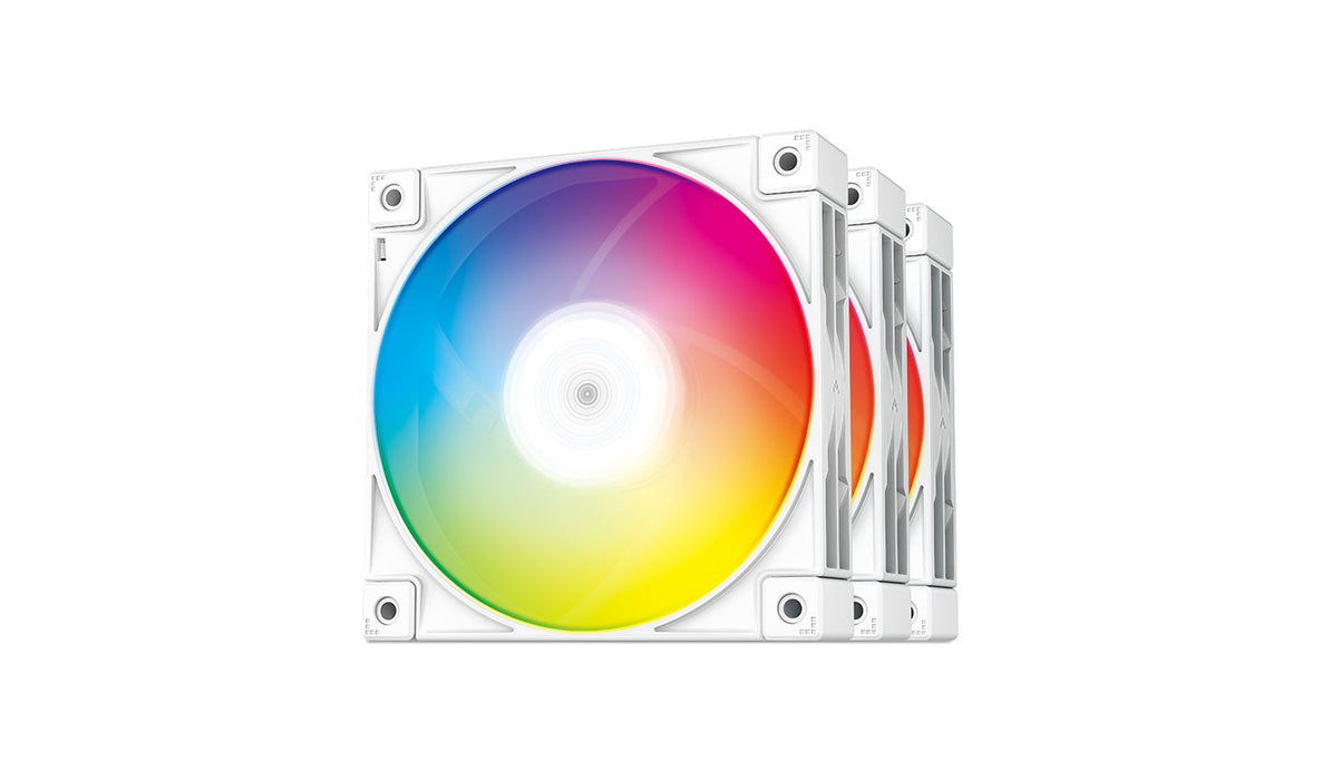 EAN 6933412710578 - DeepCool FC120 White-3 in 1 Carcasa del ordenador Ventilador 12 cm Gris, Blanco 3 pieza(s) imagen 1
