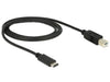 EAN 4043619836017 - DeLOCK 83601 cable USB USB 2.0 1 m USB C USB B Negro imagen 2