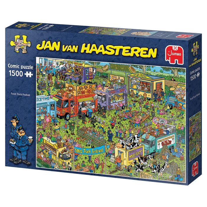 EAN 8710126200421 - Jan van Haasteren Food Truck Festival 1500 pcs Puzzle rompecabezas 1500 pieza(s) Cómics imagen 5
