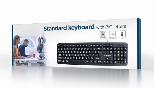 EAN 8716309118880 - Gembird KB-US-103 teclado USB QWERTY Inglés de EE. UU. Negro imagen 2