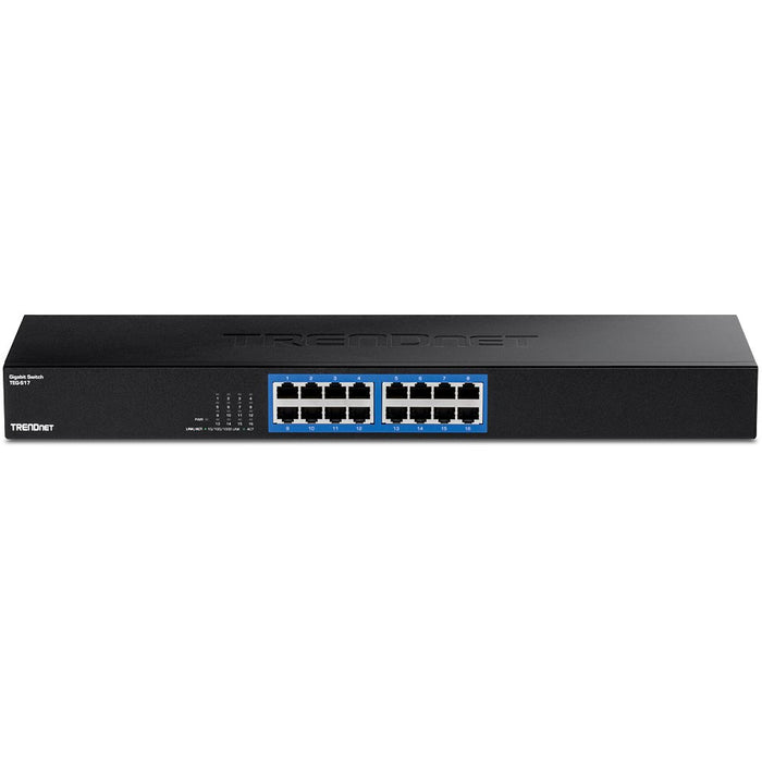 EAN 0710931140835 - Trendnet TEG-S17 switch Gigabit Ethernet (10/100/1000) Negro imagen 2