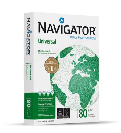 EAN 5602024006119 - Navigator UNIVERSAL papel para impresora de inyección de tinta A4 (210x297 mm) Seda 500 hojas Blanco imagen 1