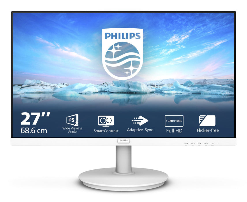 EAN 8712581804398 - Philips V Line 271V8AW/00 pantalla para PC 68,6 cm (27") 1920 x 1080 Pixeles Full HD LCD Blanco imagen 1