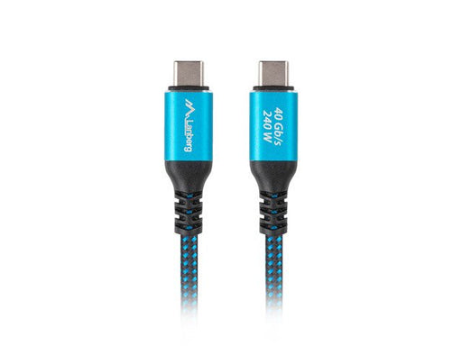 EAN 5901969447132 - Lanberg CA-CMCM-44CU-0005-BK cable USB USB4 Gen 2x2 0,5 m USB C Negro, Azul imagen 1