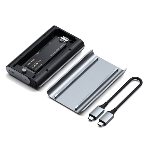 EAN 810086360604 - Satechi USB4 NVMe SSD Pro Caja externa para unidad de estado sólido (SSD) Gris, Transparente imagen 2