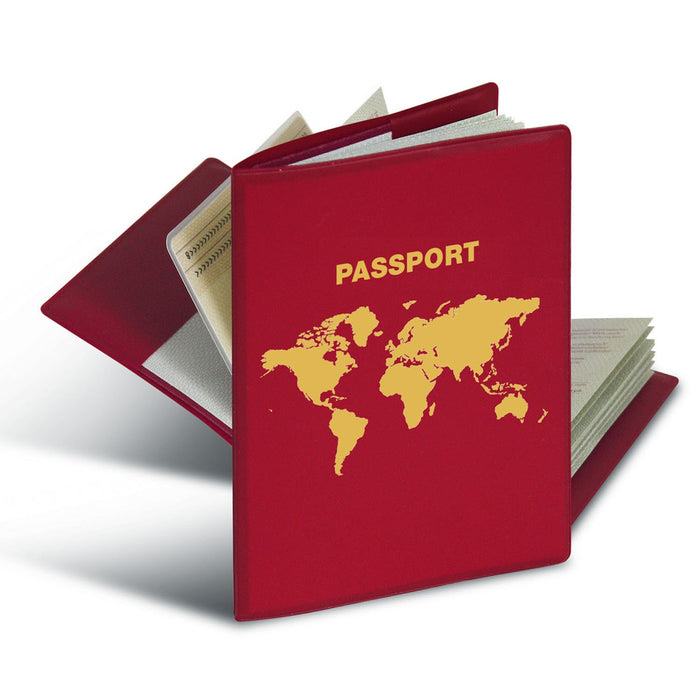 EAN 4008705055499 - HERMA 5549 protector para pasaporte Rojo 1 bolsillos imagen 1