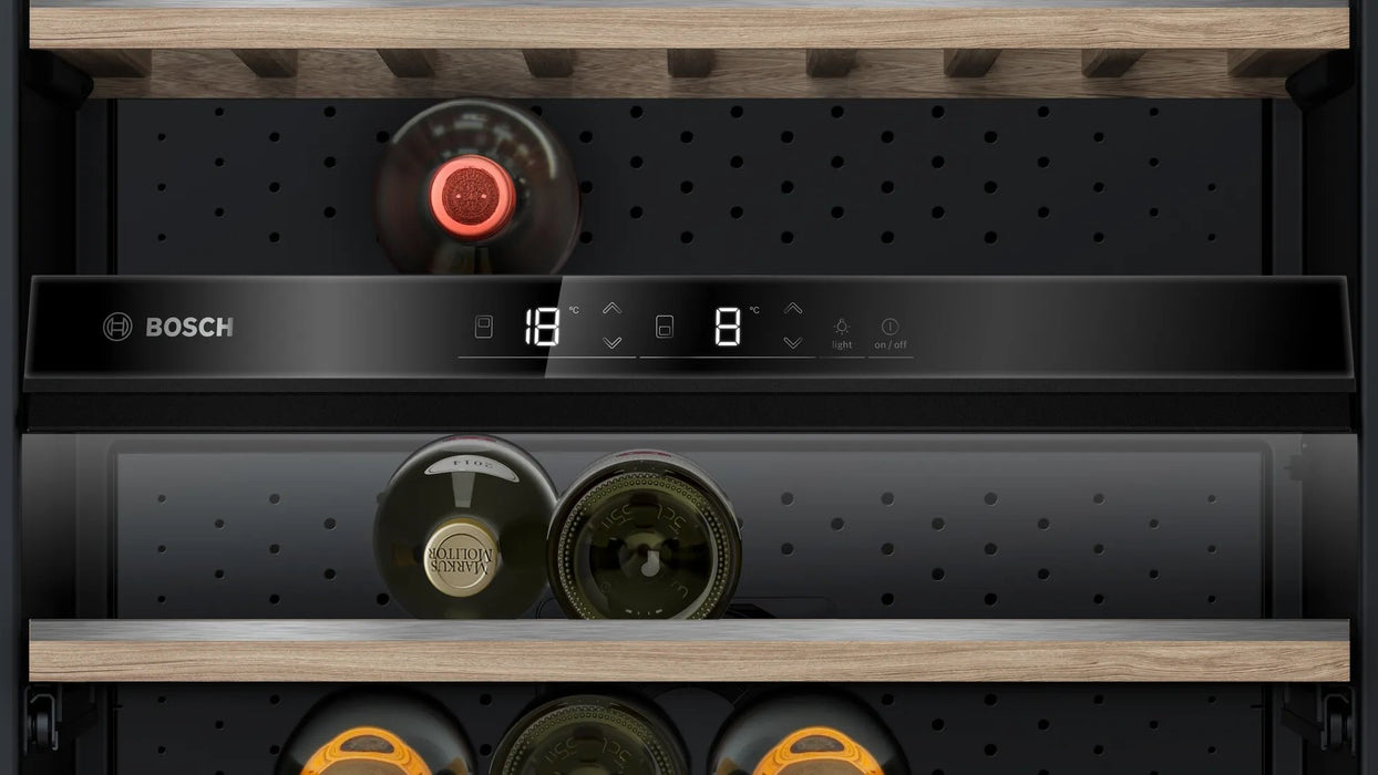 EAN 4242005193561 - Bosch Serie 6 KWK36ABGA enfriador de vino Nevera de vino Independiente Negro 199 botella(s) imagen 3