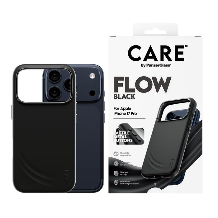 EAN 5715685027253 - PanzerGlass CARE by ® Feature FLOW Case Black w. MagSafe iPhone 17 Pro funda para teléfono móvil Negro imagen 2