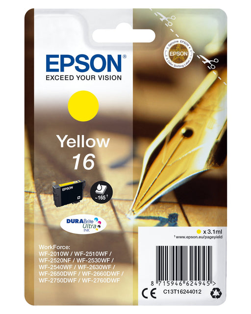EAN 5057454503651 - Epson Pen and crossword C13T16244012 cartucho de tinta 1 pieza(s) Original Rendimiento estándar imagen 1