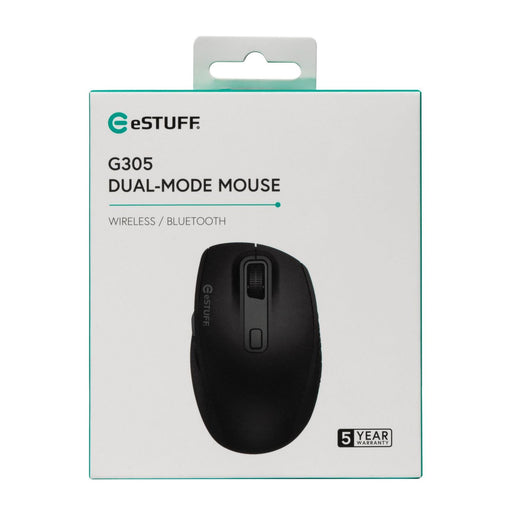 EAN 5704174593669 - eSTUFF GLB214002 ratón Oficina mano derecha RF Wireless + Bluetooth IR LED 1800 DPI imagen 2
