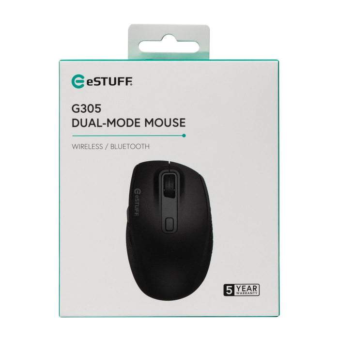 EAN 5704174593669 - eSTUFF GLB214002 ratón Oficina mano derecha RF Wireless + Bluetooth IR LED 1800 DPI imagen 2