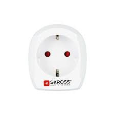 EAN 7640166320265 - Skross 1.500230-E adaptador de enchufe eléctrico Tipo D (RU) Tipo C (Europlug) Blanco imagen 1