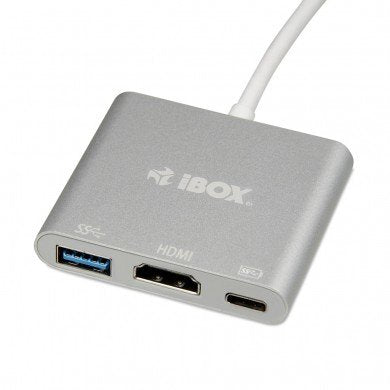 EAN 5901443052760 - iBox IUH3CFT1 base para portátil y replicador de puertos USB 3.2 Gen 1 (3.1 Gen 1) Type-C Plata imagen 2