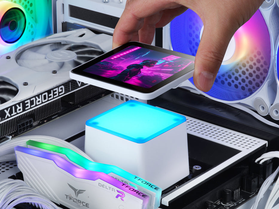 EAN 8435693110736 - Mars Gaming ML-VISIONPRO360W Procesador Sistema de refrigeración líquida todo en uno 12 cm Blanco 1 pieza imagen 8