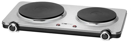 EAN 4006160717228 - Clatronic DKP 3668 E Negro, Acero inoxidable Encimera Hornillo eléctrico / Placa eléctrica 2 zona(s) imagen 1