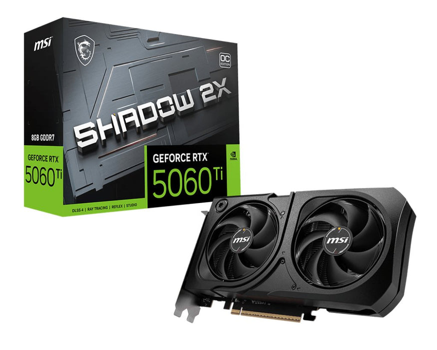 EAN 4711377340281 - MSI GEFORCE RTX 5060 TI 8G SHADOW 2X OC PLUS tarjeta gráfica NVIDIA 8 GB GDDR7 imagen 1