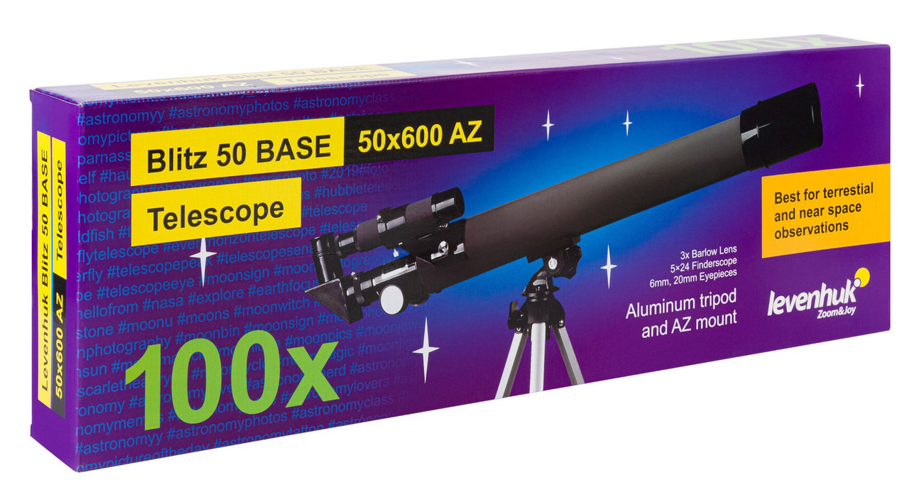 EAN 0753215775866 - Levenhuk Blitz 50 Base Refractor 100x Gris imagen 11