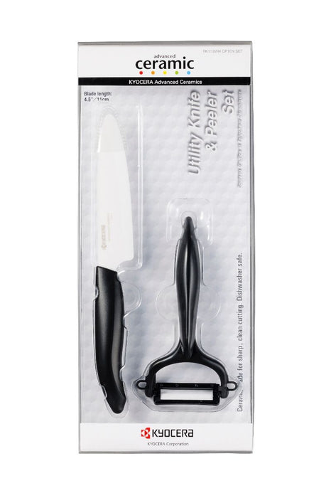 EAN 4960664670437 - KYOCERA FK-110WHCP10NBK cuchillo de cocina Cerámico 2 pieza(s) Cuchillo para cortar verduras con mango en imagen 1