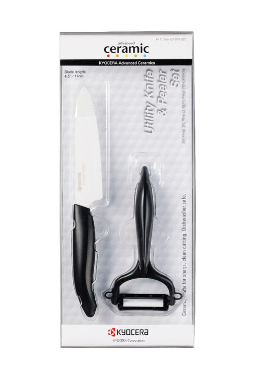 EAN 4960664670437 - KYOCERA FK-110WHCP10NBK cuchillo de cocina Cerámico 2 pieza(s) Cuchillo para cortar verduras con mango en imagen 1