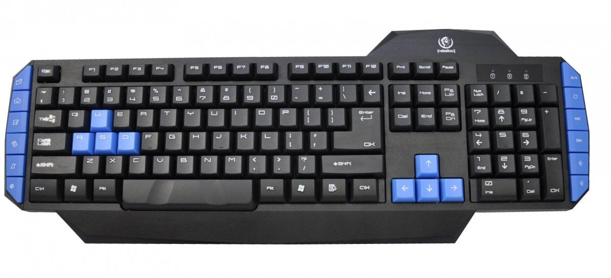 EAN 5903111078584 - Rebeltec Warrior teclado Juego USB QWERTY Polaco Negro, Azul imagen 1