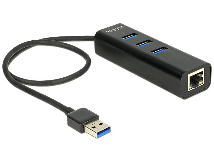 EAN 4043619626533 - DeLOCK 62653 base para portátil y replicador de puertos Alámbrico USB 3.2 Gen 1 (3.1 Gen 1) Type-A Negro imagen 1