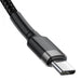 EAN 6953156285200 - Baseus Cafule cable USB 1 m USB C Negro, Gris imagen 2