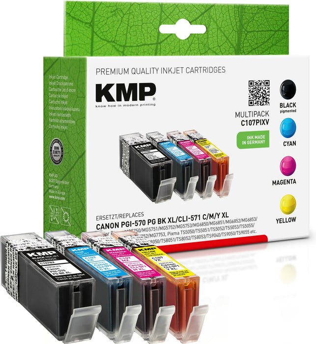 EAN 4011324156973 - KMP C107PIXV cartucho de tinta Negro, Cian, Magenta, Amarillo imagen 1