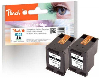 EAN 7640169582899 - Peach 319611 cartucho de tinta 2 pieza(s) Compatible Rendimiento estándar Negro imagen 1