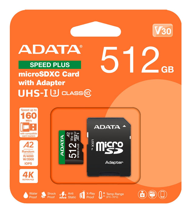 EAN 4711085949967 - ADATA Speed Plus 512 GB MicroSDXC Clase 10 imagen 9