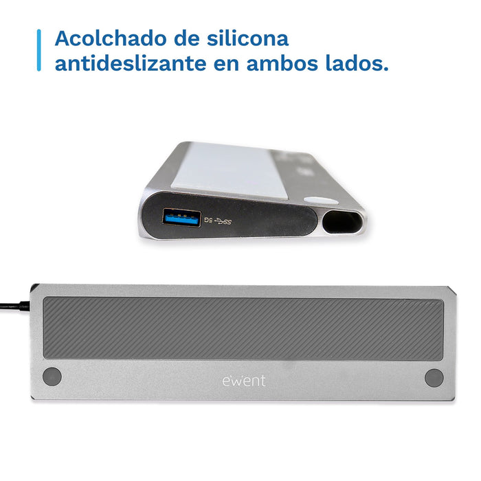 EAN 8052101435351 - Ewent EW1150 base para portátil y replicador de puertos Alámbrico USB 3.2 Gen 1 (3.1 Gen 1) Type-C Alumin imagen 11