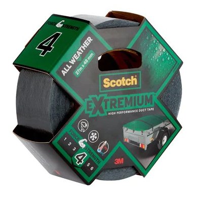 EAN 4054596696440 - 3M Extremium Adecuado para uso en exteriores 27,4 m Gris imagen 1