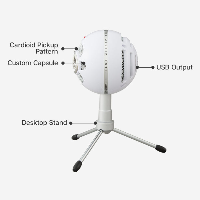 EAN 5099206084018 - Logitech G Snowball iCE Blanco Micrófono de superficie para mesa imagen 6